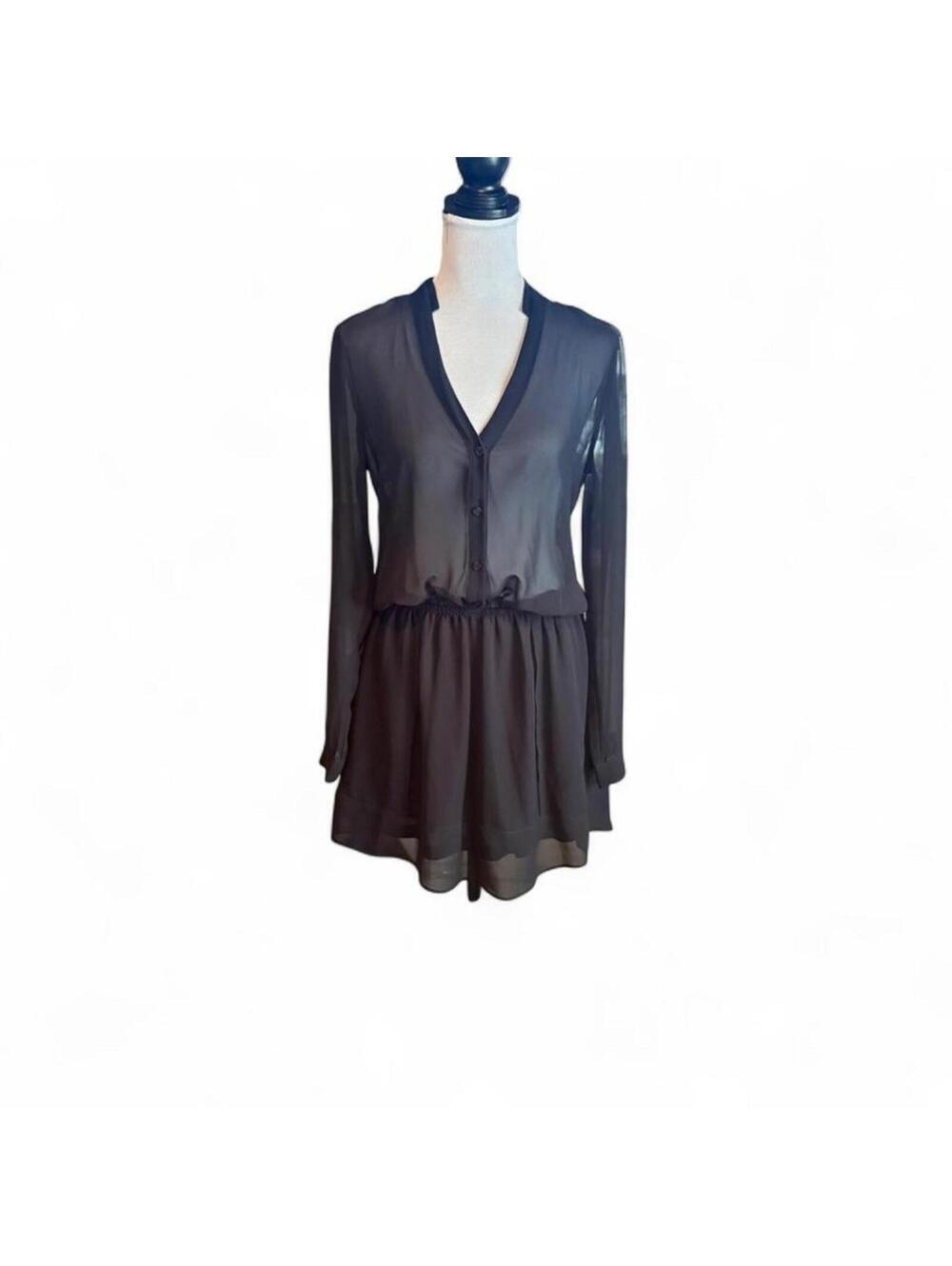 BCBG Generation black sheer top dress NWOT Size S
